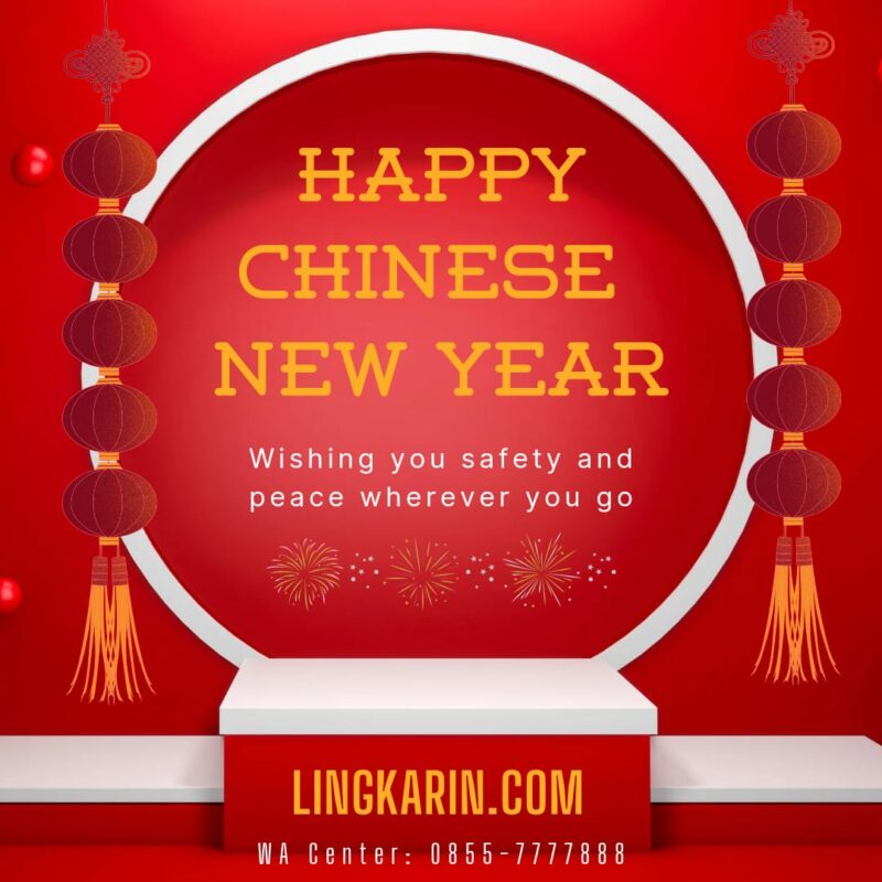 Portal berita Lingkarin.com mengucapkan Selamat Tahun Baru Imlek 2023, semoga Anda selalu beruntung dan bahagia. (Dok. Canva)