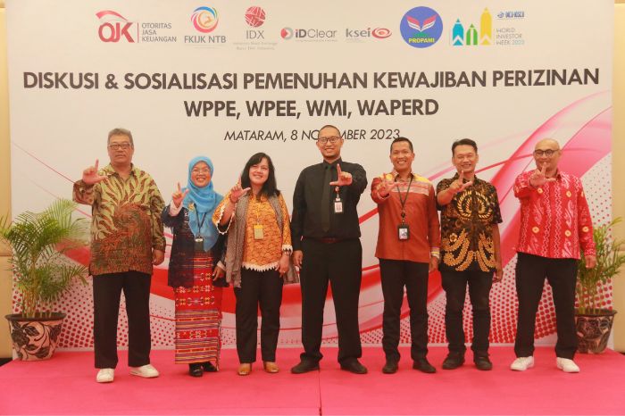 OJK Sosialisasi Pemenuhan Kewajiban Perizinan WPPE, WPEE, WMI, dan WAPERD untuk Menguatkan Integritas Pasar Modal Indonesia. (Doc.Ist)