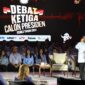 Calon presiden dari nomor urut 2, Prabowo Subianto saat debat capres yang diadakan KPU di Istora Senayan. (Dok. Tim Media Prabowo-Gibran)