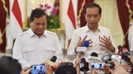 Menteri Pertahanan Prabowo Subianto bersama Presiden Jokowi. (Dok. Presidenri.go.id)
