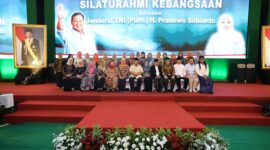 Acara silaturahmi kebangsaan bersama muslimat NU dan unsur-unsur relawan di Padepokan Garuda Yaksa, Hambalang. (Dok. Tiim Media Prabowo)
