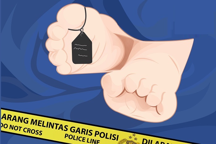 Ilustrasi Jasad Bayi. (Dok. Haiupdate.com/@M Rifai Azhari)