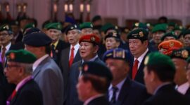 Acara Silaturahmi Halal Bihalal dan Syukuran Abituren Akabri 1971-1975 tahun 2024' di Kementerian Pertahanan. (Dok. Tim Media Prabowo)