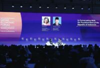 Acara Forum Ekonomi Qatar yang diadakan pada tanggal 14 hingga 16 Mei 2024 di Doha, Qatar. (Facebook.com/Prabowo Subianto)