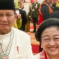 Ketua Umum PDI Perjuangan Megawati Soekarnoputri bersama Presiden Ri dan juga Ketua Umum Partai Gerindra, Prabowo Subianto. (Instagram.com/@presidenmegawati)