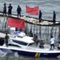 Praktek Pemagaran Laut di Tangerang. (Dok. kkp.go.id)