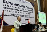 Berlangsung di Hotel Lorin, Sentul, Kabupaten Bogor, Dewan Pimpinan Cabang (DPC) PERADI Cibinong sukses menggelar Rapat Anggota Cabang (RAC) tahunannya. (Dok. DPC PERADI Cibinong).